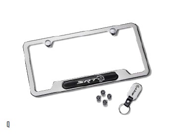 LICENSE PLATE FRAME KIT - SRT HELLCAT&reg; LOGO - Polished